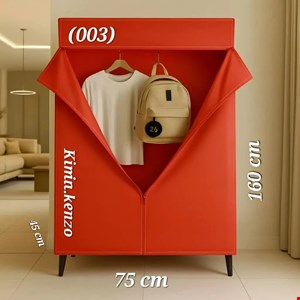 کمد برزنتی جالباسی 003 ابعاد 155×75×46