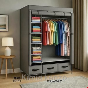 کمد برزنتی جالباسی 0040 ابعاد 170ارتفاع 120طول 50 عرض